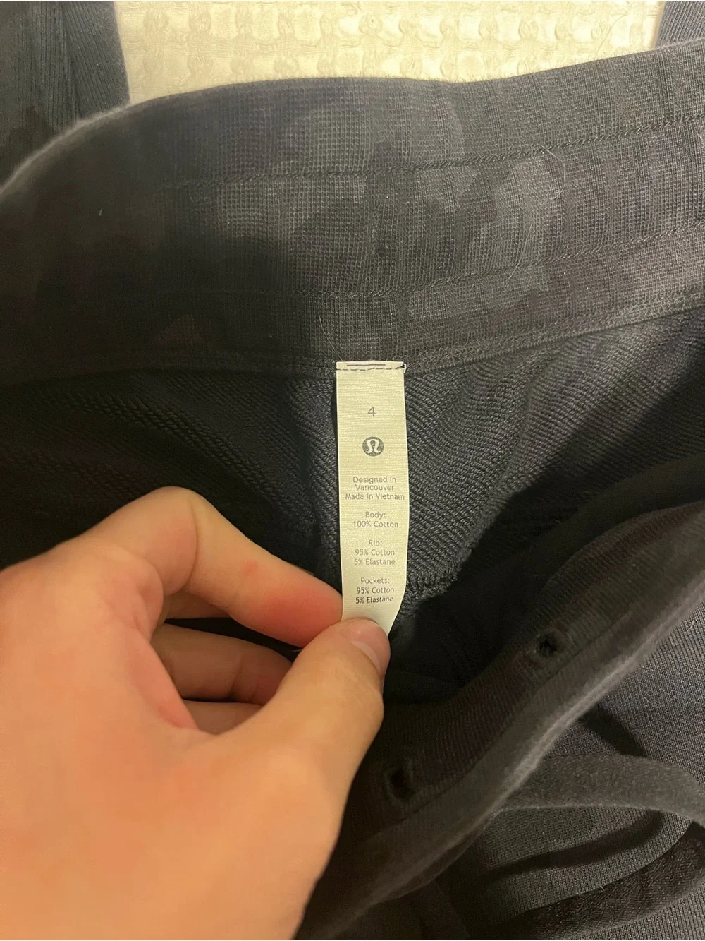 lululemon Black Camo Scuba Joggers
